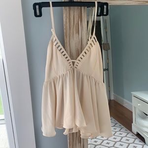 White flowy tank by flawless